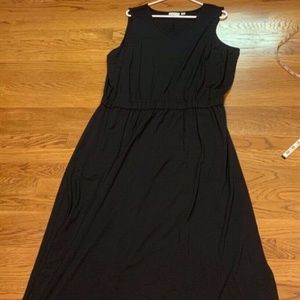 Joan Rivers Sleeveless Black Dress, Size 1XP, Polyester + Spandex